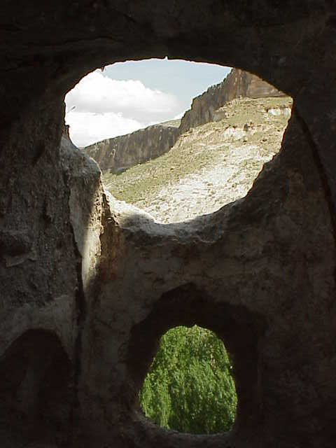 View out from Domed Church     Soganli Valley